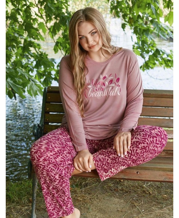 Дамска пижама Aydogan 19080 големи размери